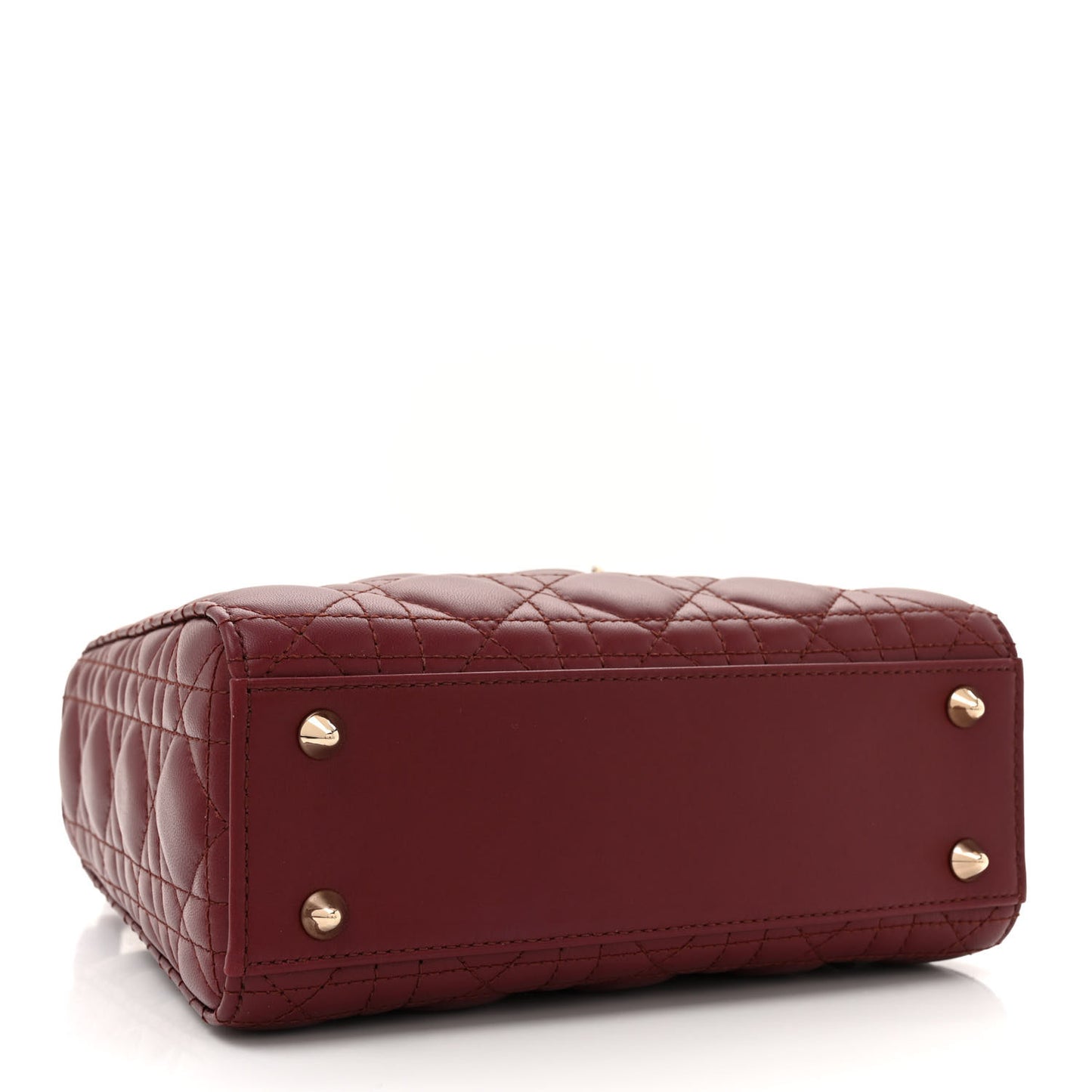 Lambskin Cannage Small My Lady ABC Dior Dark Red