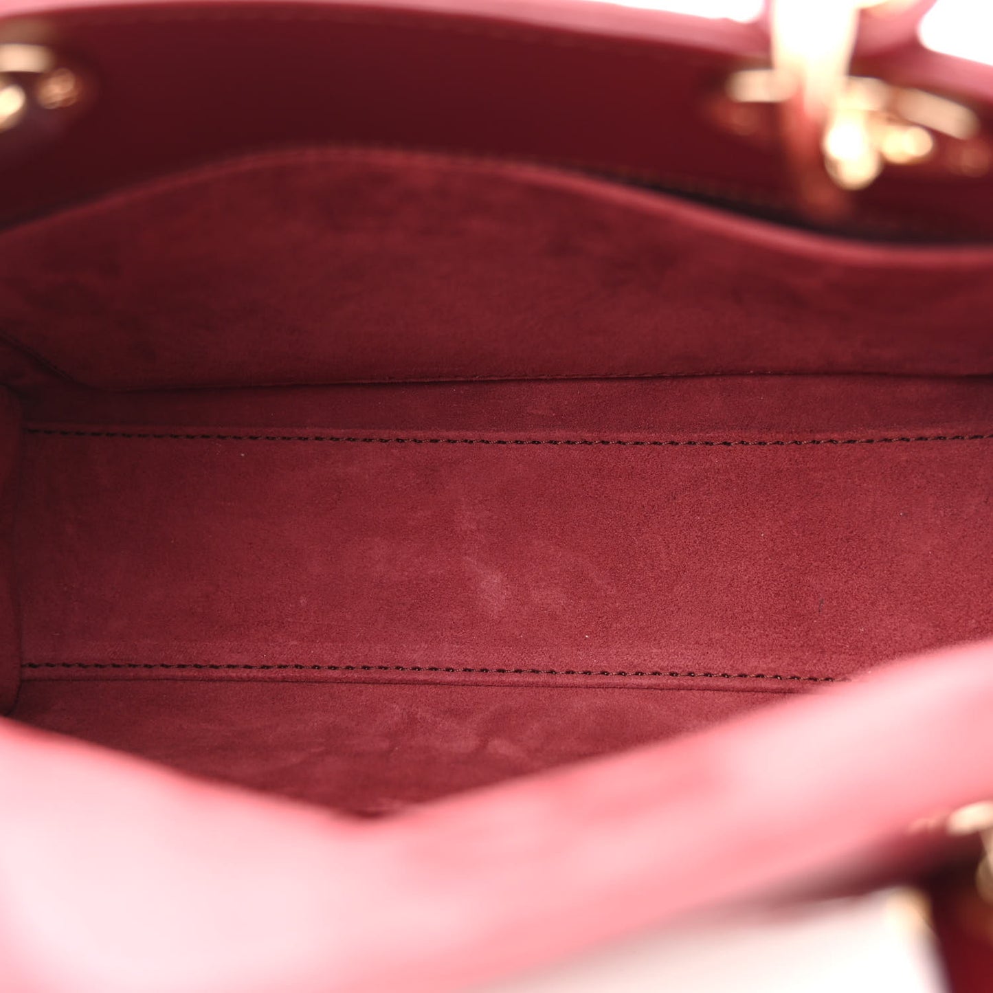 Lambskin Cannage Small My Lady ABC Dior Dark Red