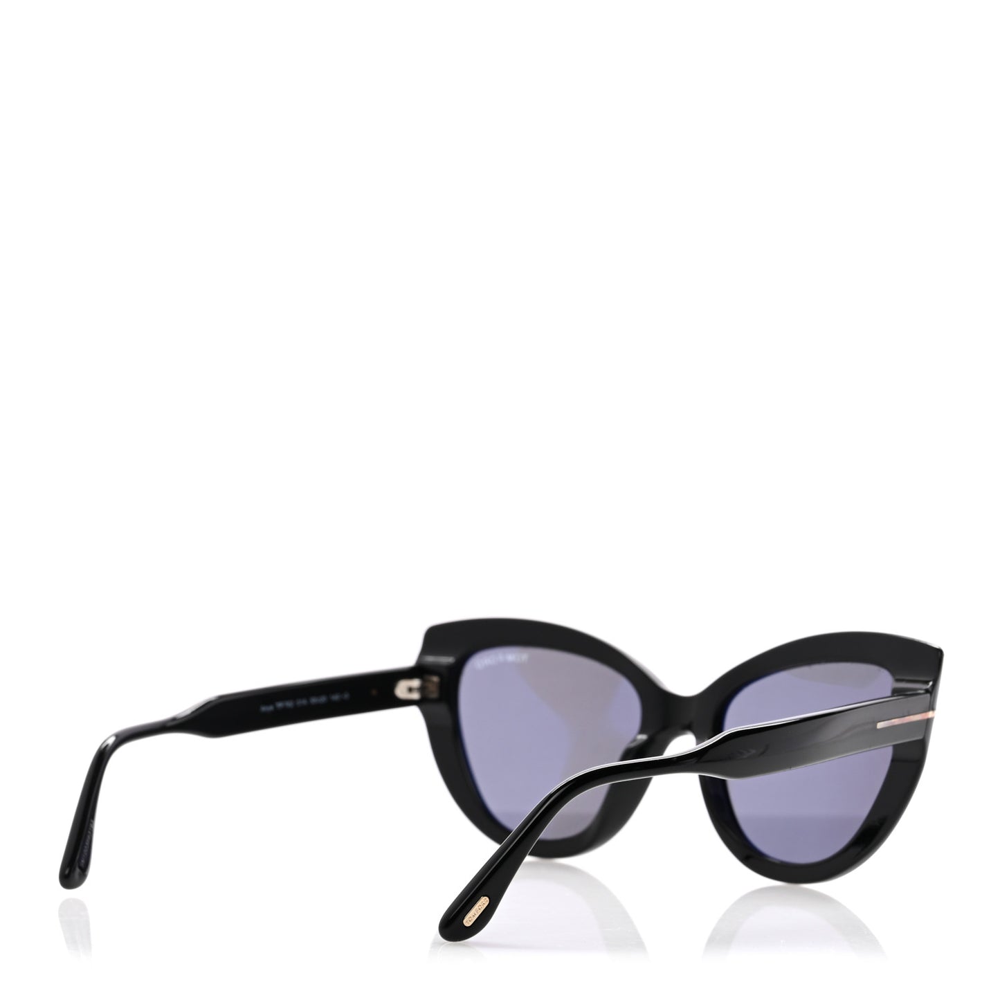 Tom Ford Acetate Anya Cat Eye Sunglasses TF762 Black